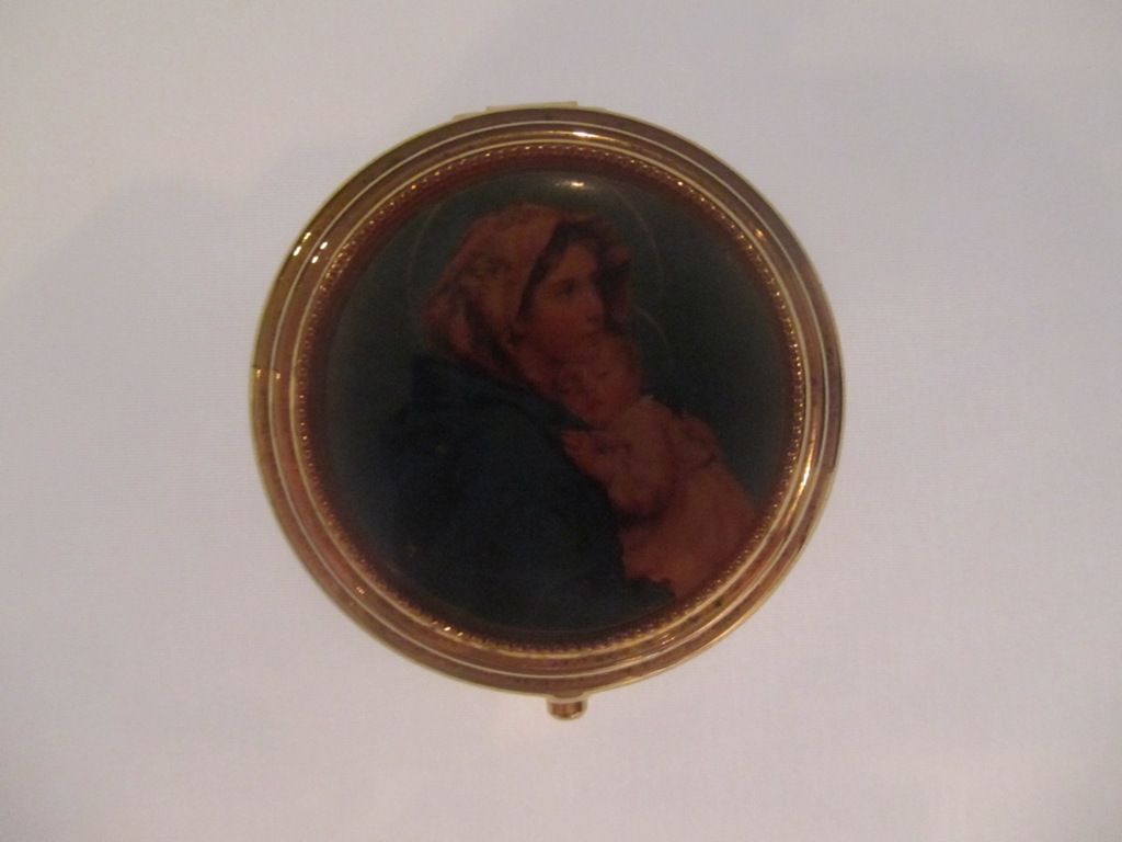 Mother Mary and Baby Jesus pill box